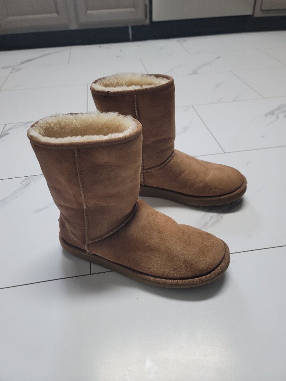 Womens light brown Ugg boots - size 10